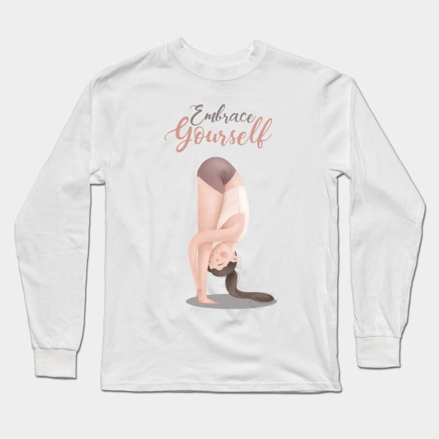 Embrace Yourself Long Sleeve T-Shirt by Gummy Illustrations